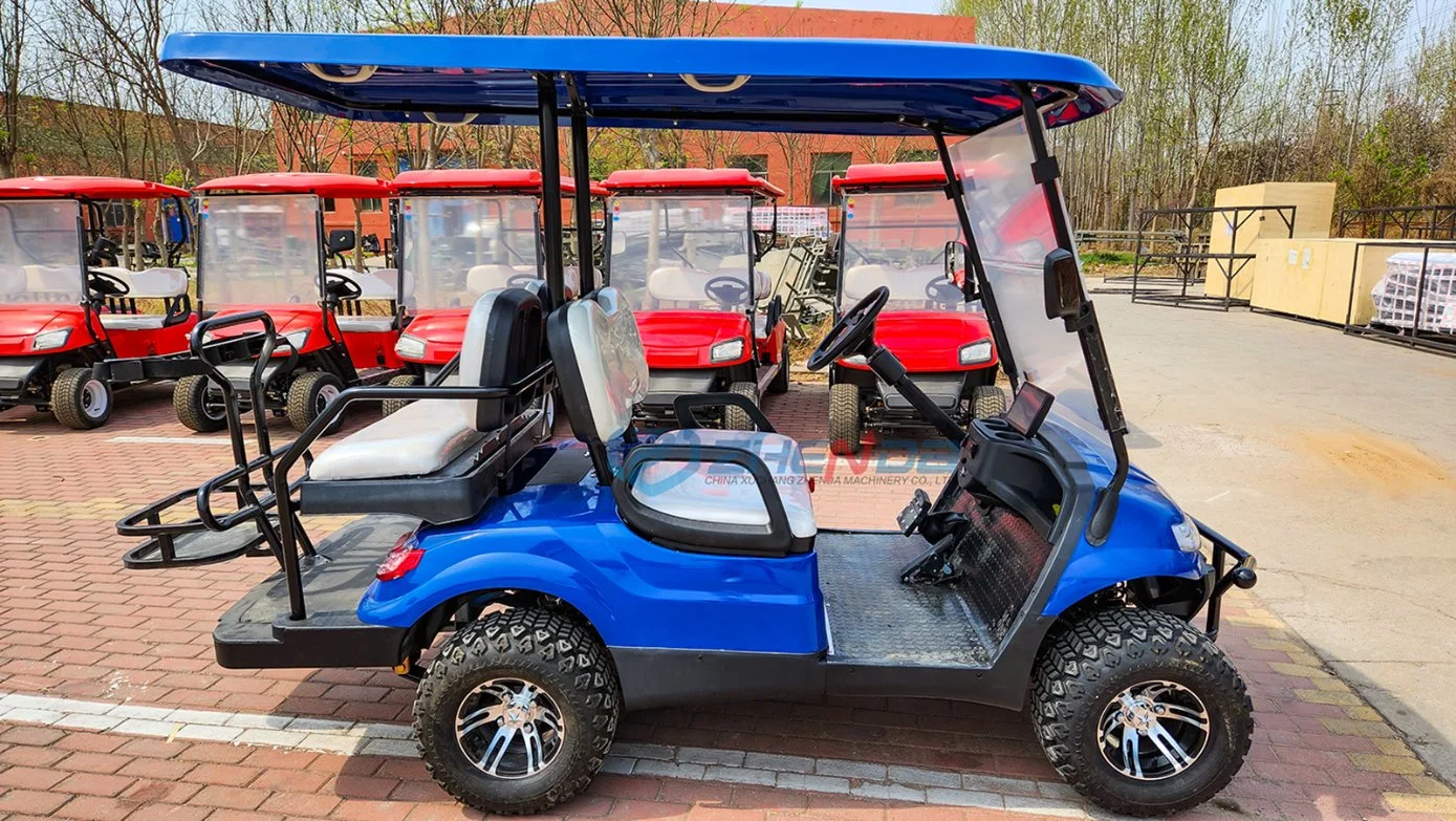 2023 Nouvelle conception des voiturettes de golf électrique avec le lithium ou acide batterie bon service de haute qualité de golf Voiture de luxe