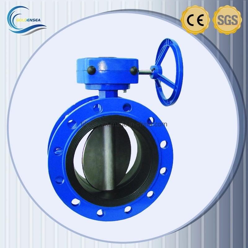 Great Quality API6d Cast Iron U Flange Butterfly Valve with Gearbox for Water Gas Oil and Other Media