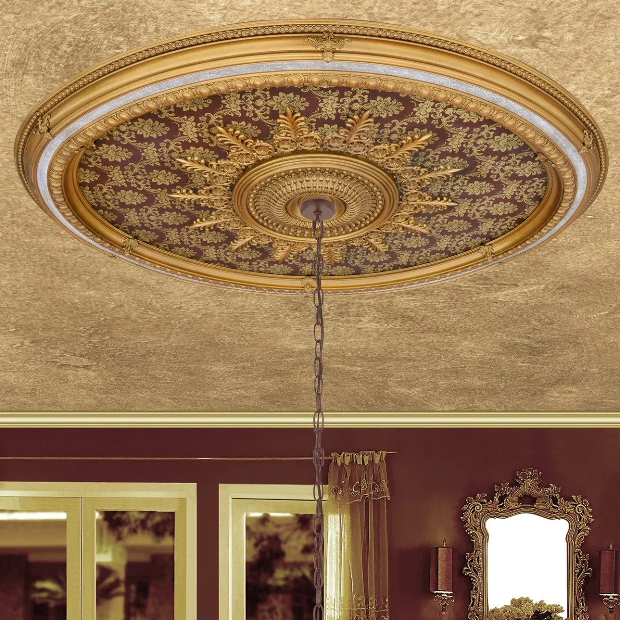 Pop Ceiling Material, Hall Ceiling Pop Design, Ellipse Ceiling Decoration, Indoor Golden Ceiling, Ceiling Medallion for Sale, Suspended Ceiling Parts