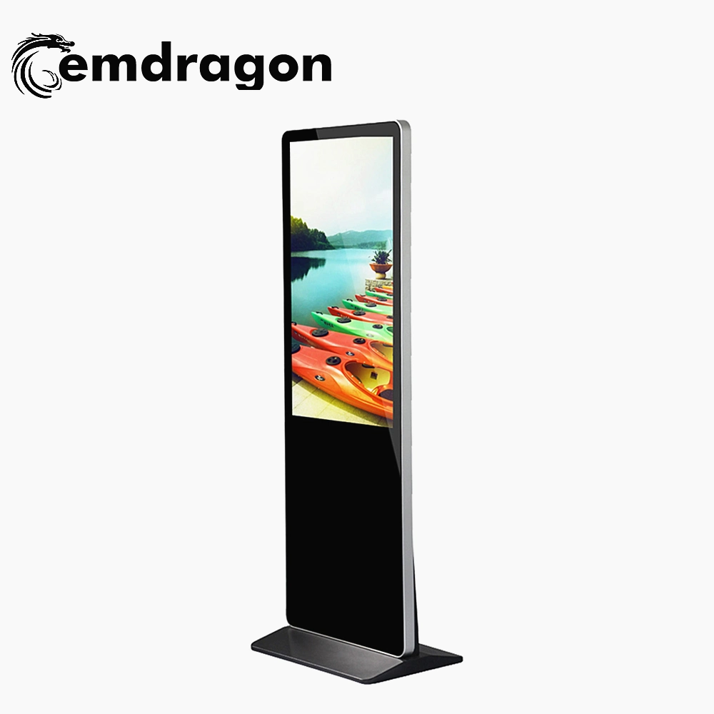 Lecteur vidéo 3G Ad 65 pouces Super Kiosque ultraminces de publicité et de station de charge de téléphone mobile 1000 Nit Moniteur LCD