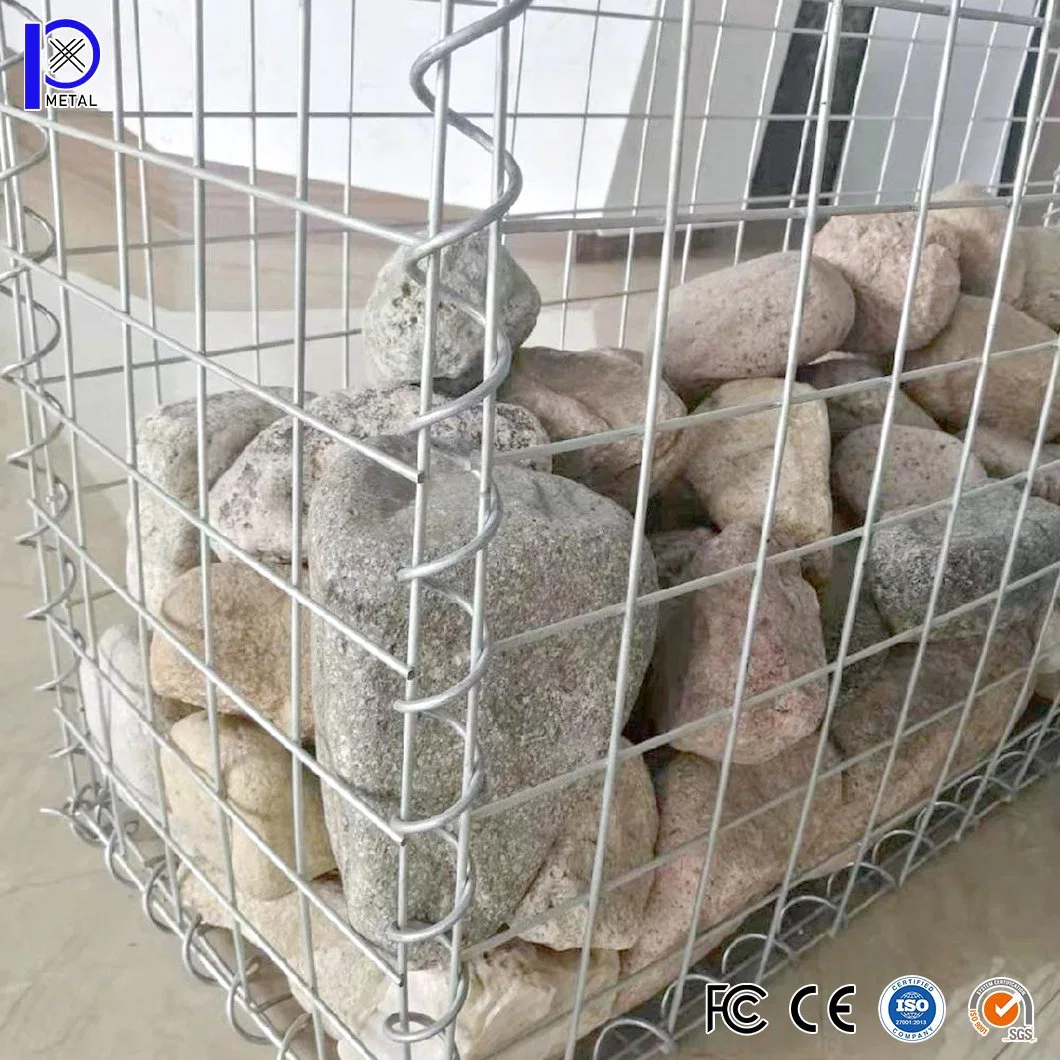 Pengxian 4X2 Galvanized Welded Wire Mesh Panel China Manufacturing 1X0.5X0.5 Hot Dipped Galvanized Welded Gabion Box Used for Wire Rock Retaining Wall