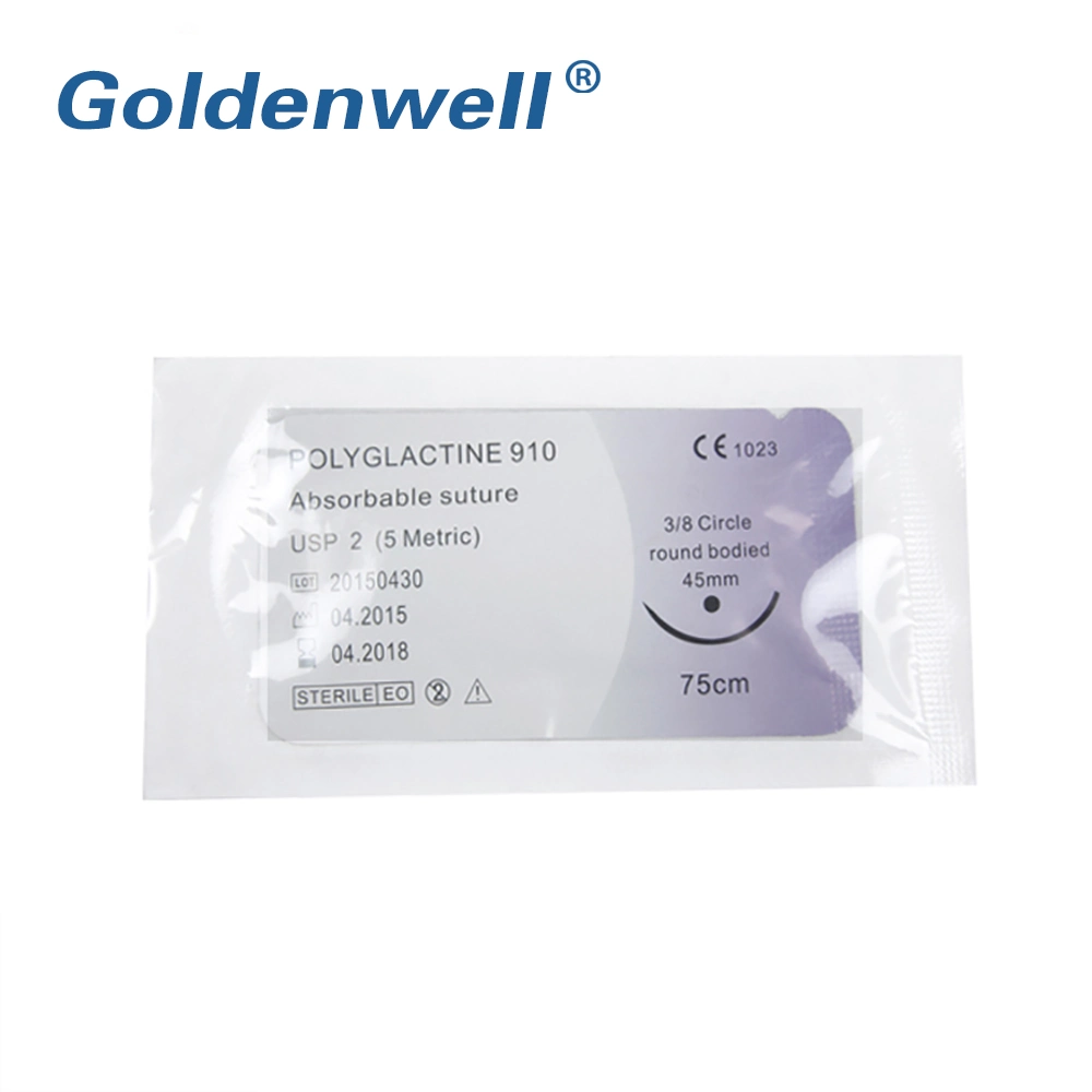 Absorbable PGA/Pdo/Pgla Surgical Suture with Needle Manufactures