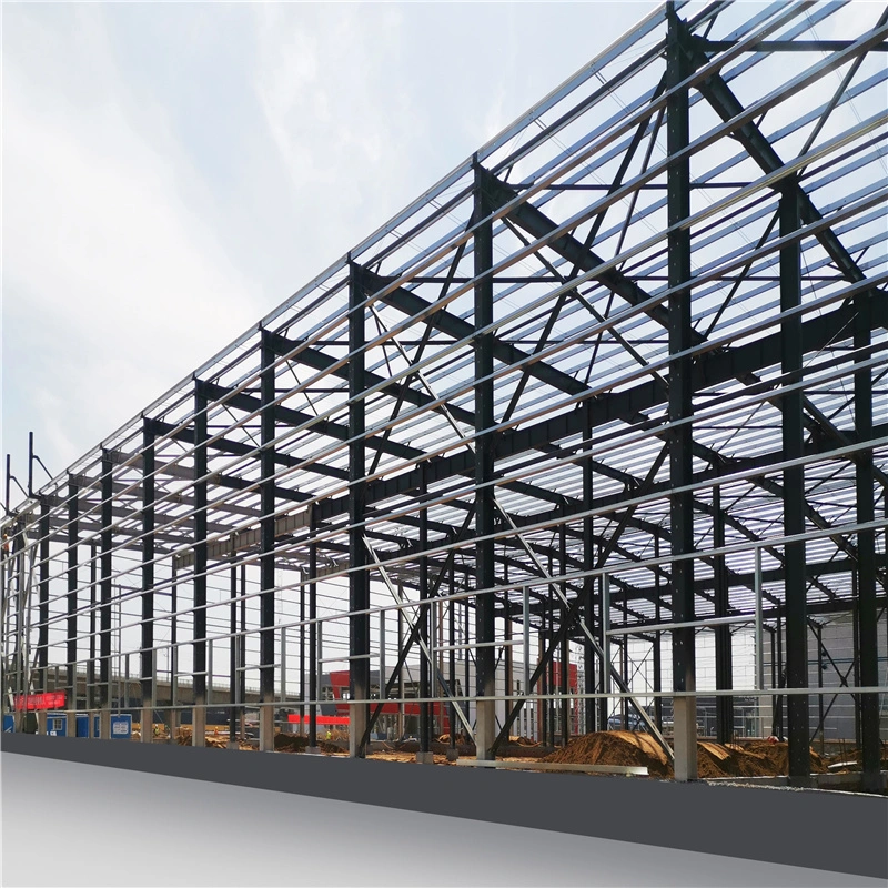 Prefabricated Steel Warehouse Workshop Clear Span Customize Prefab Steel Frame Apartment Building Contractor General Turnkey Construction Structure Beam