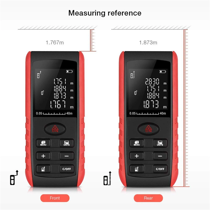 Efficient Length Height Area Volume Indoor Measuring E100 Rangefinder Laser Distance Meter 100m