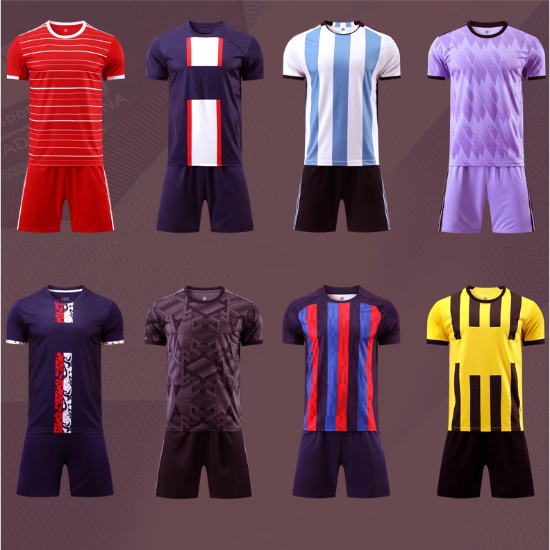 High Quality Football Top Shirt Player Soccer Jersey Suit Adult Kids Clothes Custom Uniforms Football Wear