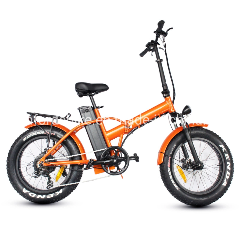2020 Neumático Fat baratos de potencia del motor eléctrico de la ciudad de la montaña de nieve de carretera bicicletas plegables 48V Batería de litio Mini Bicicleta