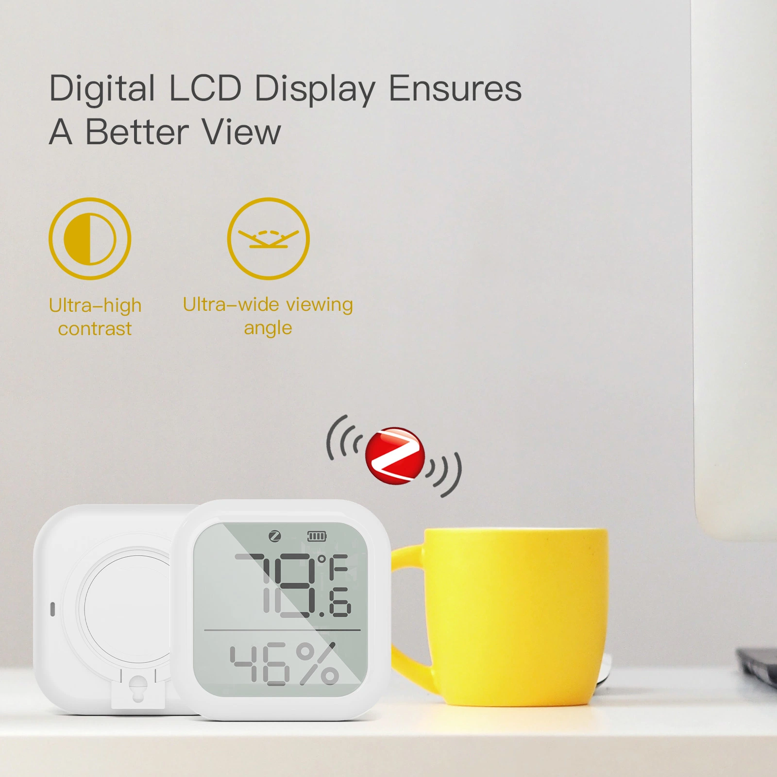 Tuya Smart Zigbee Temperature and Humidity Sensor with Digital LCD Display