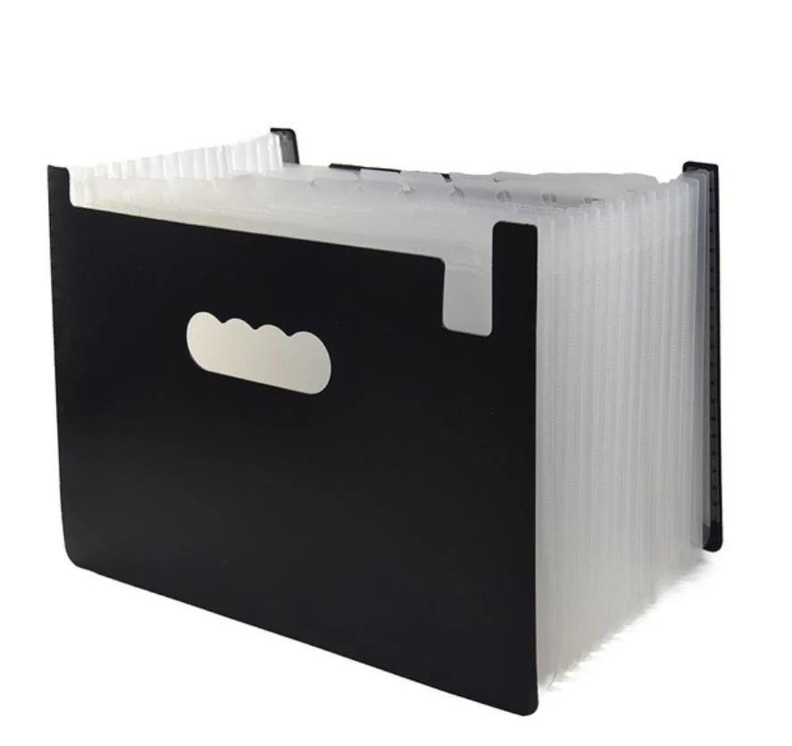 Office Supplies A4 FC Size Pocket Expanding File, Expanding File Folder with Handle 24 Pockets