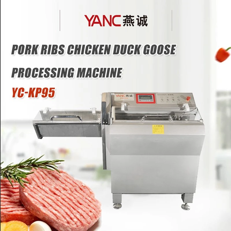 Industrial automático congelado fresco Pato de pollo Ganso carne de hueso Tibs Máquina de cortar hielo para el restaurante