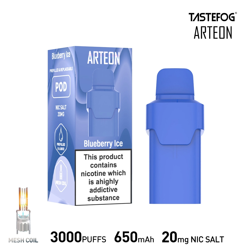 VAPE Tastegog Arteon 3000puffs 8ml E-Liquid Vapes desechables Cápsula rellena