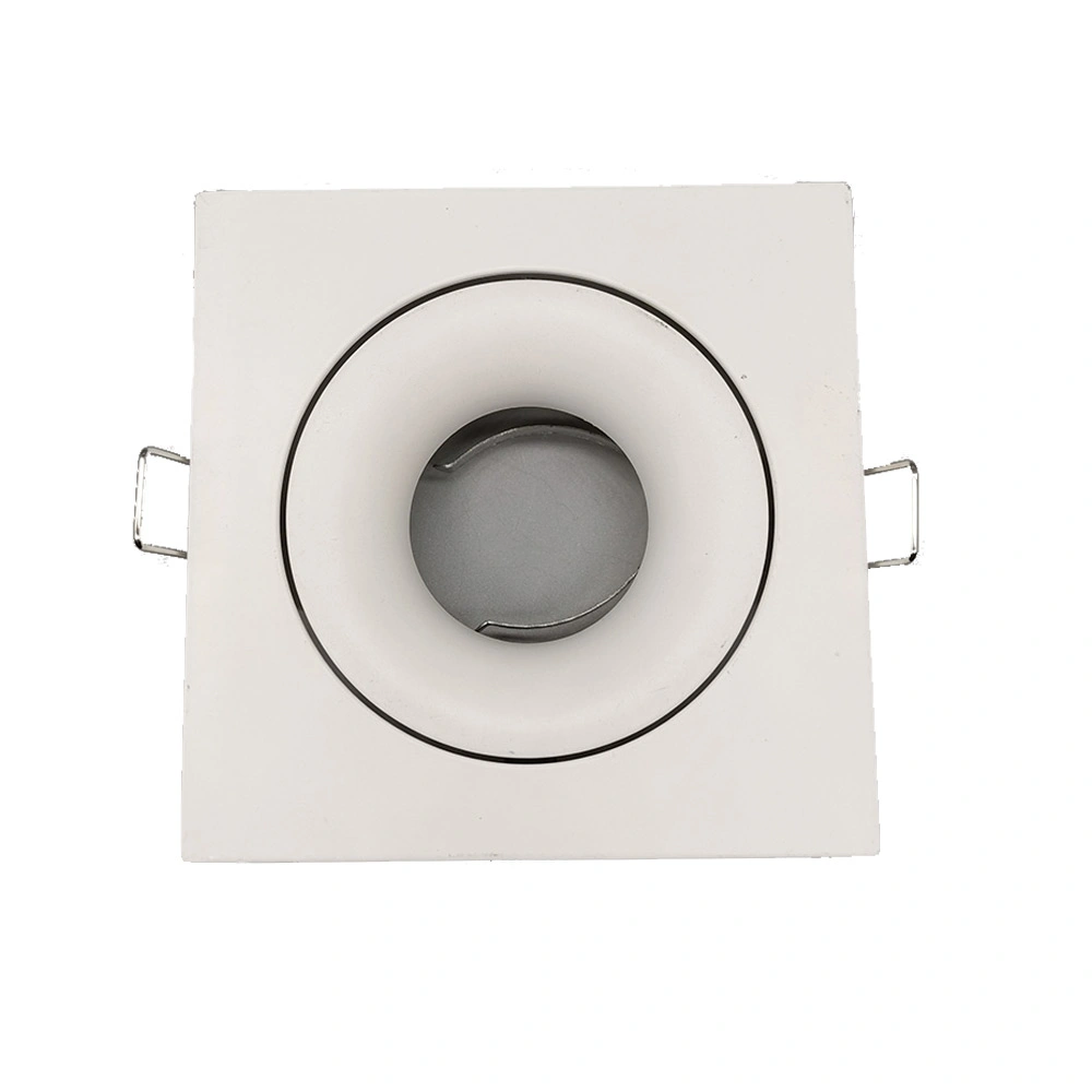 Rode o acessório GU10 MR16, encaixe de foco, branco, preto, quadrado Downlight GU10 redondo