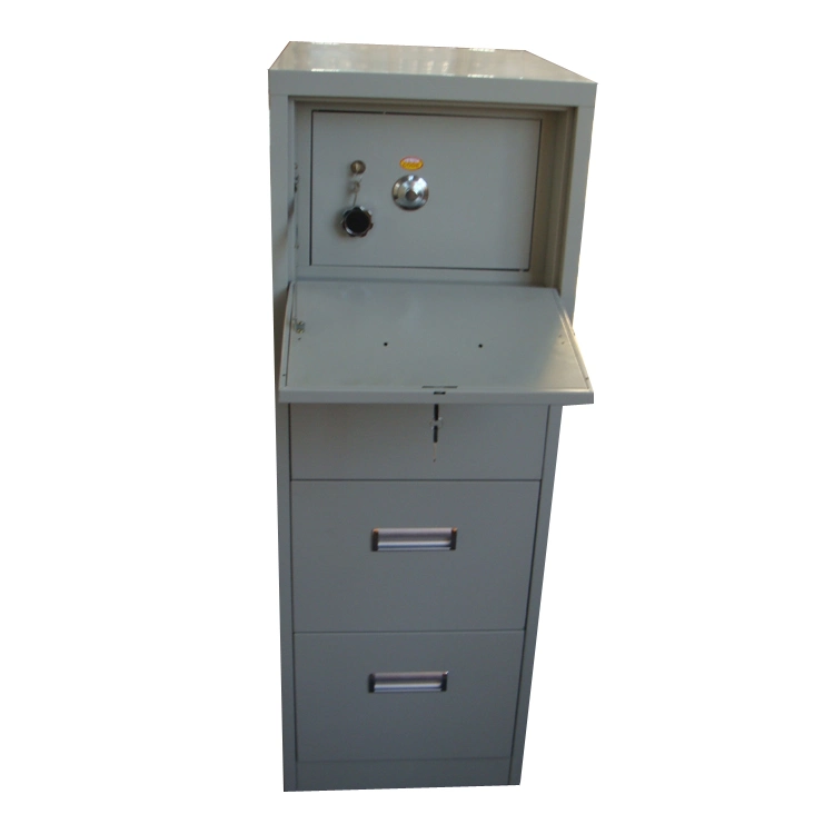 Vertical 4 Filing Cabinet with Vault 3 Drawer Centralize Lock