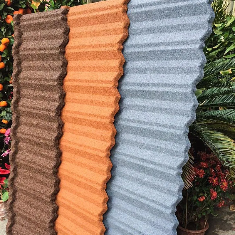 1340*420mm China Roof Tile Galvanlume Stone Coated Metal Roofing Materials Tiles Roof Sheet