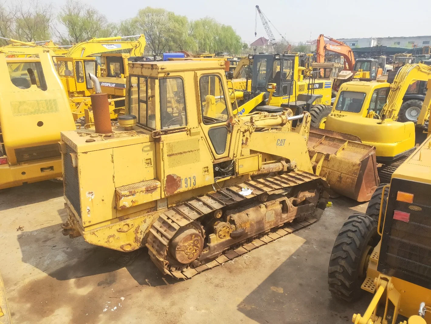 Used Caterpillar Hydraulic Wheel Loader 973D