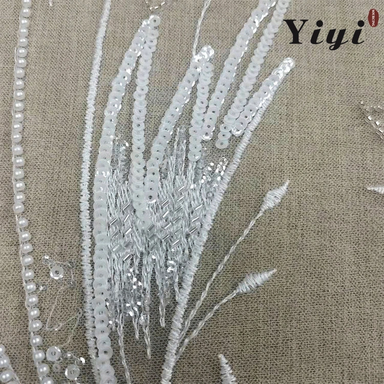 OEM Cheap Wholesale/Supplier Premium Wedding Dress/Veil/Evening Dress Fabric 3D Bead Embroidery Lace