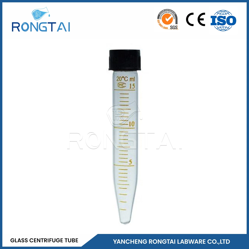 Rongtai 1,5 ml tubo de centrífuga Fabricantes tubo de centrífuga rojo 1,5ml China 100ml tubo de vidrio para centrífuga