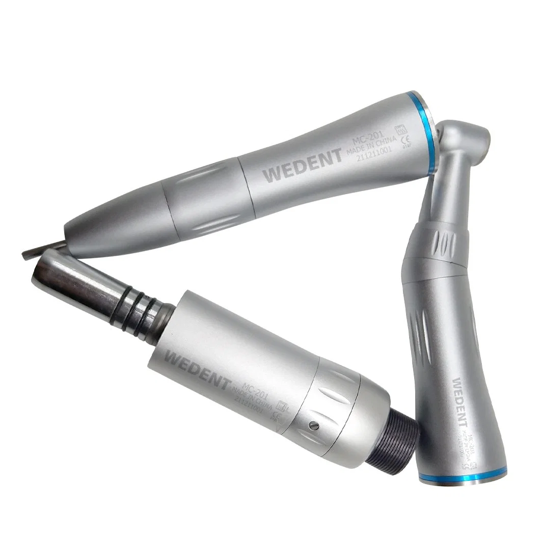 Inner Channel Water Spray Low Speed Dental Handpiece Contra Angle Straight Handpiece Set
