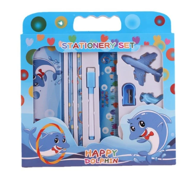 Wholesale/Supplier Stationery Set Promotion Gift Box Ideas Primary School Activities Prize Portable Stationery