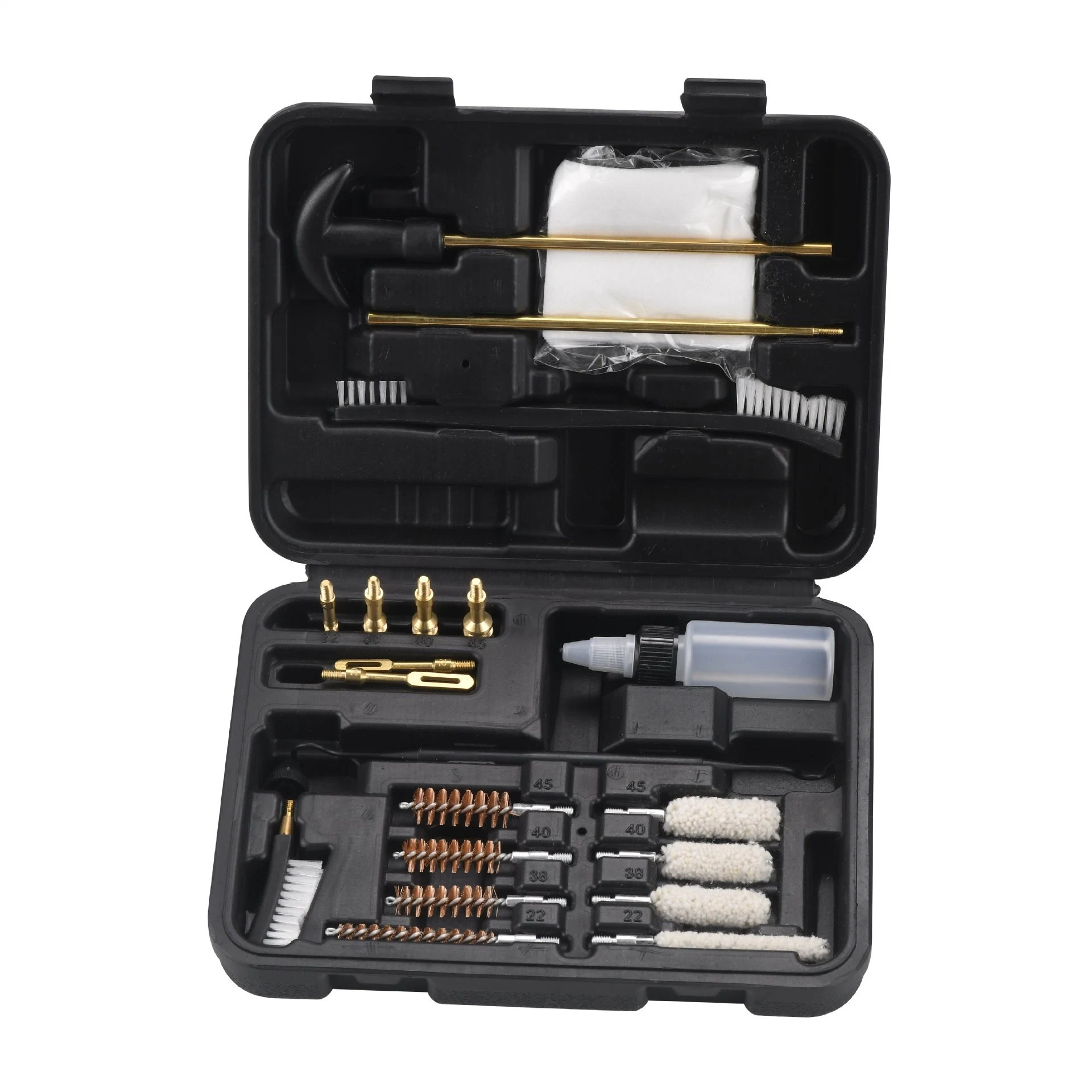 Kit de limpeza de pistola universal com adaptador de caça tática em latão