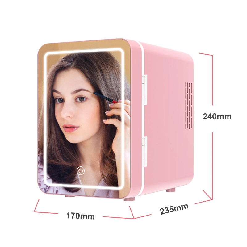 Beauty Fridge Cosmetics Portable Mini Fridge with Mirror Gbf-4L4m