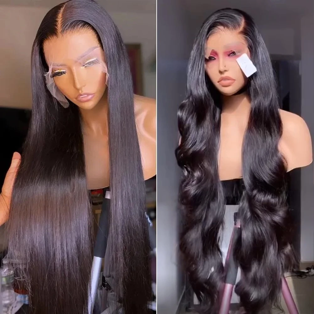 Cheapest and Top Quality Synthetic 180% Density Hair HD 13*4 Lace Frontal Wig