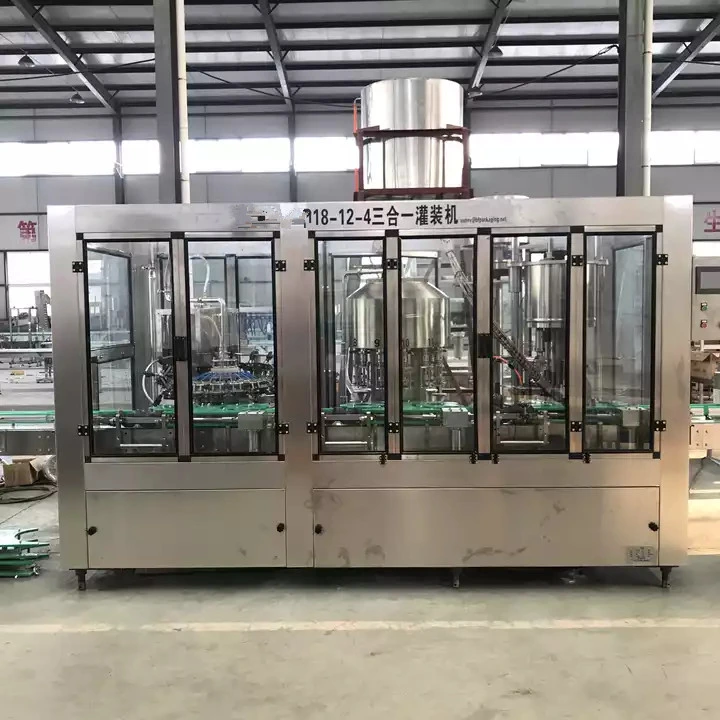 Automatic Bottling Price Bottle Carbonated Soft Energy Drink Soda Water Liquid Making Fruit Juice Tea Whisky Vodka Filling Packing Machine