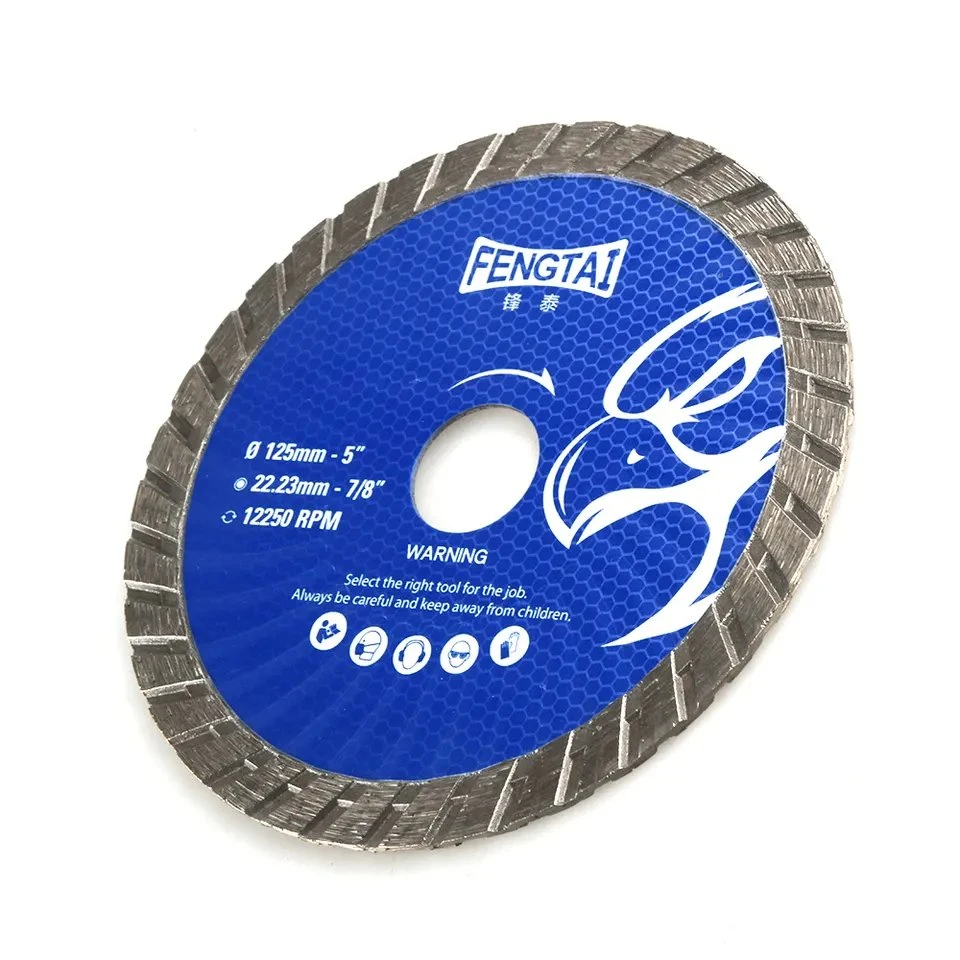 125mm 5 Zoll Fengtai Diamant Schneideblatt Turbo Wave Disc Für harte Materialien
