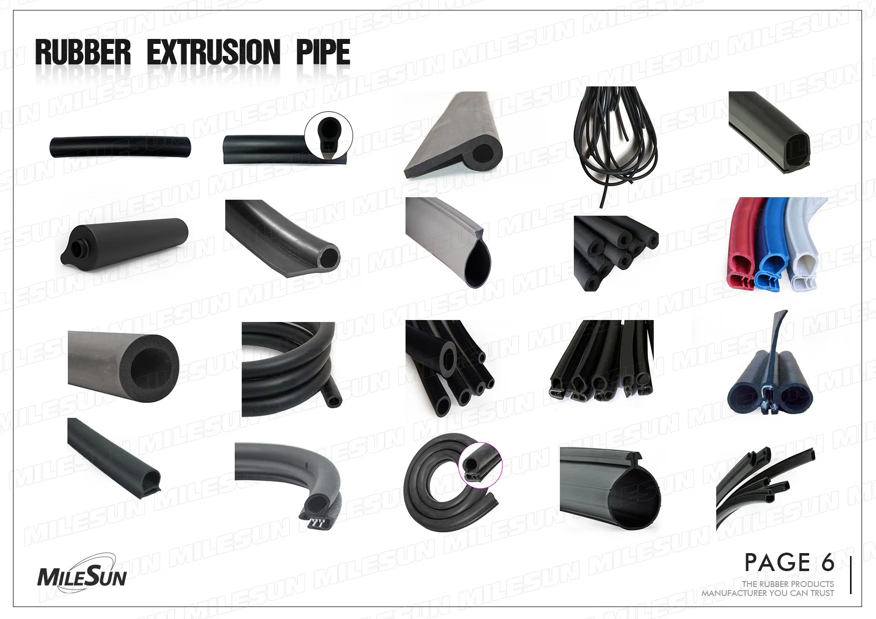 OEM Customization Rubber Extrusion Co-Extruded Sponge EPDM