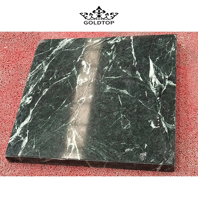 Baumaterial Naturstein Poliert / Honed Oberfläche Badezimmer / Küche / Wohnzimmer Arbeitsplatte Indian Green Marble für zu Hause