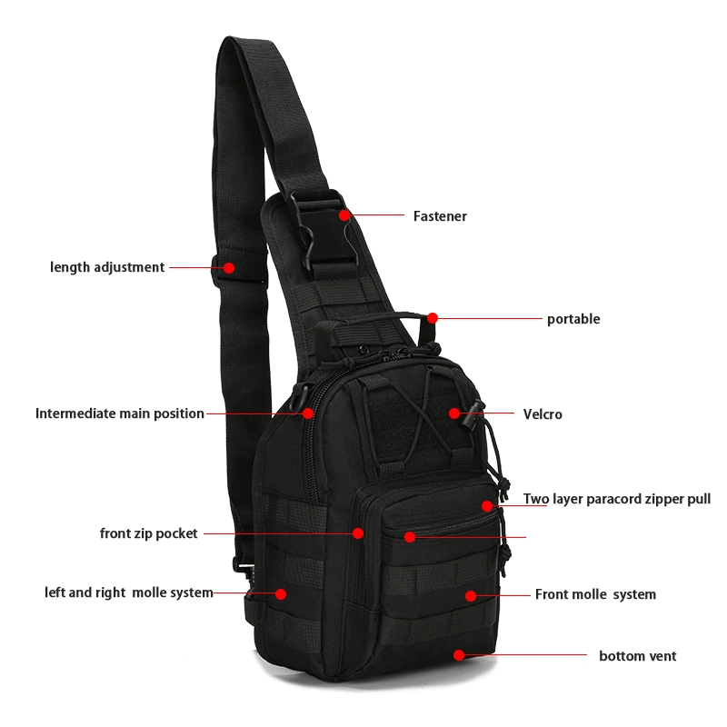 Hot Sale Tactical Outdoor Sling Bag Shoulder Backpack Survival Tool Large Capacity