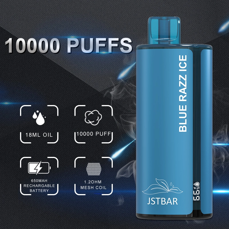 Jst Wholesale/Supplier Best Vape 10000 Puffs 650mAh 0% 3% 5% Disposable/Chargeable Vape Bar