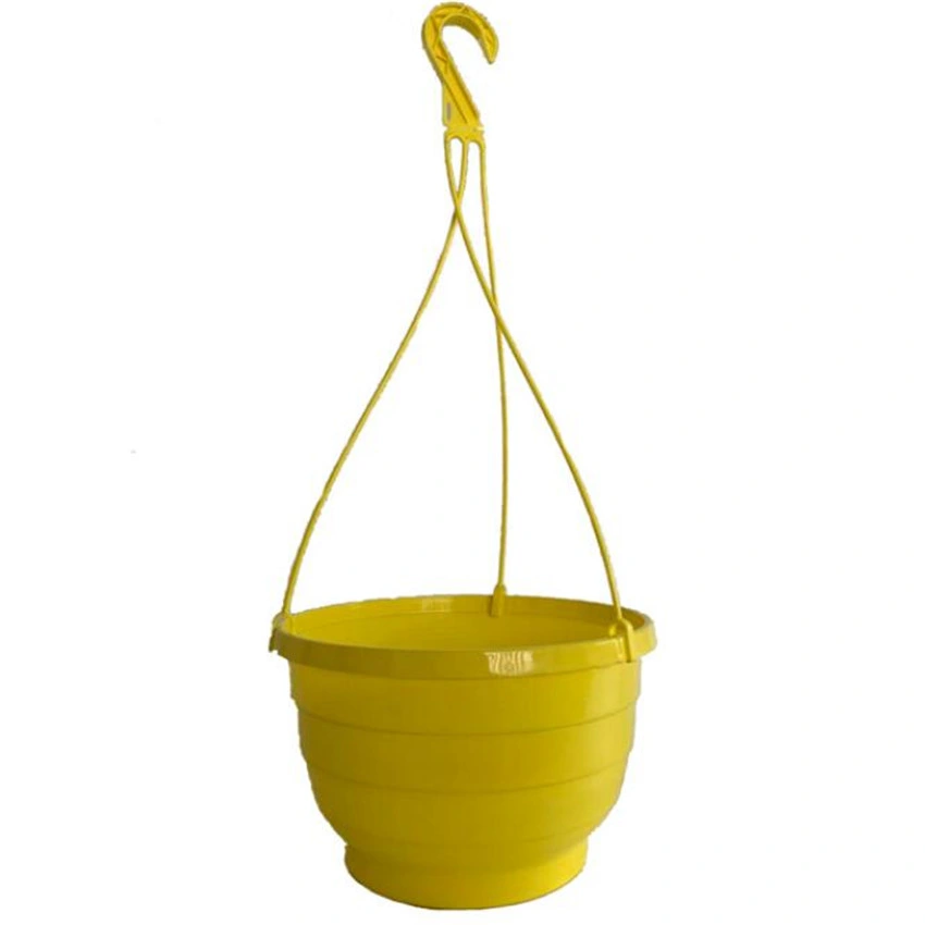 Home Garden Colorful Round Plastic Hanging Baskets