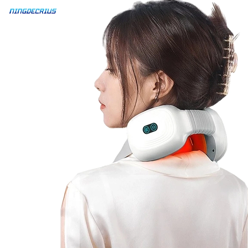2022 Ningdecrius Shiatsu de cuerpo completo hombro y cuello masajeador con calor infrarrojo para amasar masaje caliente en forma de U Masajeador de hombros cuello sano