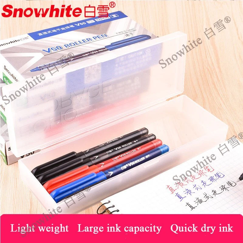 Snowhite Roller Pen V50 for Business and Office Style Liquid Ink System