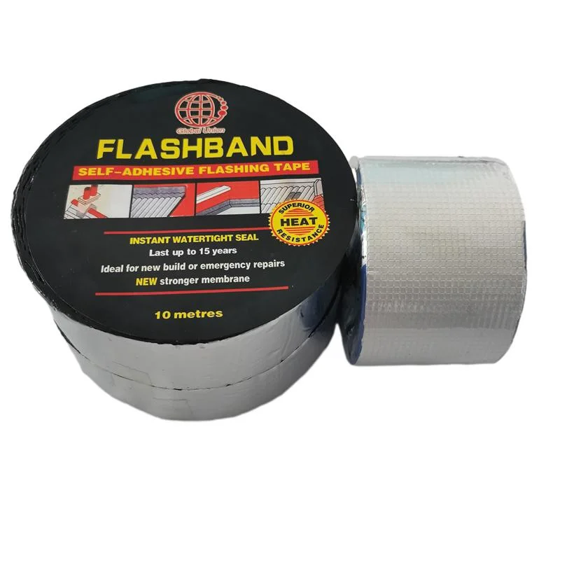 1.0mm Waterproof Anti-UV Aluminium Foil Self Adhesive Bitumen Tape Flashing Tape