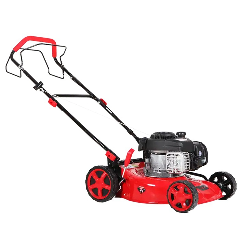 4 rueda de gasolina pequeña Lawn Mower 16 pulgadas 17 pulgadas 18 pulgadas 19 pulgadas 20 pulgadas 21 pulgadas 22 pulgadas Cortadora de césped de gasolina herramienta de jardín de césped de batería cortacésped