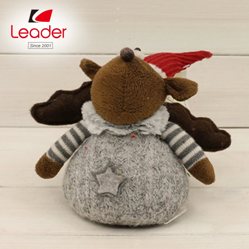 China Fabricante Red Hat Sessão de prateleira de tecido Natal Moose para decoração