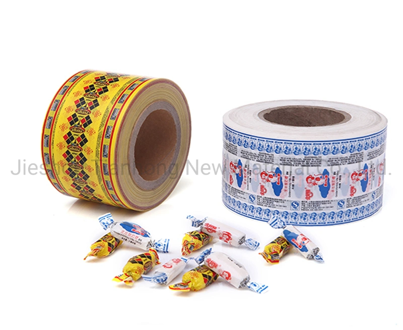 Confectionery Packaging Twist Wax Paper Printed Candy Wrapper Paper Roll Paper Packaging Roll Laminated Paper for Candy Packing Bubble Gum Packaging Paper