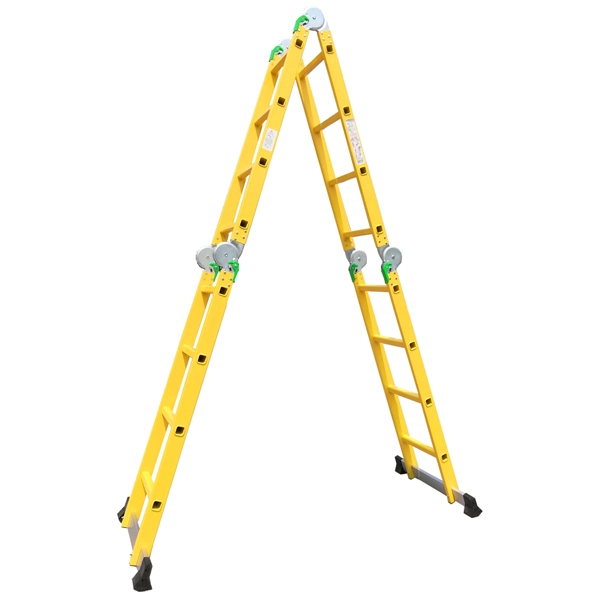 Aluminum Stairs 4.1m 6 Meters Double Telescopic Ladder