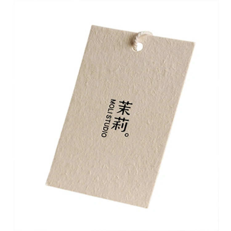 Cheap Customize Brochure Printing Paper Hand Tag with String for Garment Jeans Packaging