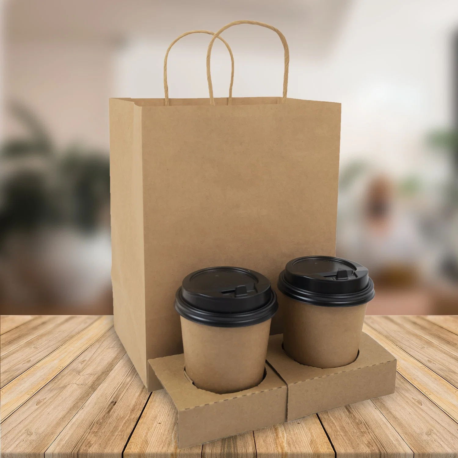 Wholesale/Supplier Full Customized Logo Printed Shopping Paper Bag with Handle Brown and White Kraft Paper Bags with Your Own Logo