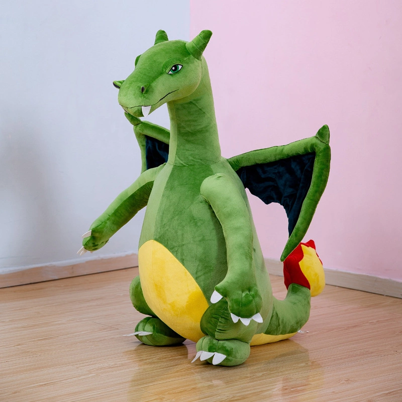 La respiración de fuego personalizado pequeño dinosaurio Doll Doll Simulación Tyrannosaurus Rex Boy órdenes de comercio de animales de juguete de peluche