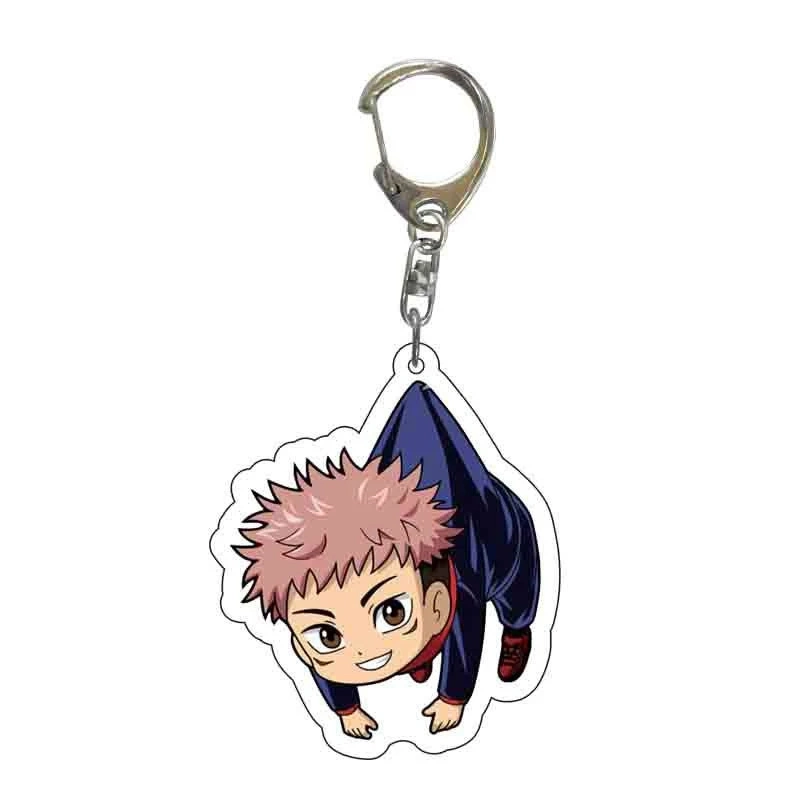 Custom Metal logo Wholesale/Supplier Anime Jujutsu Kaisen porte-clés porte-clés