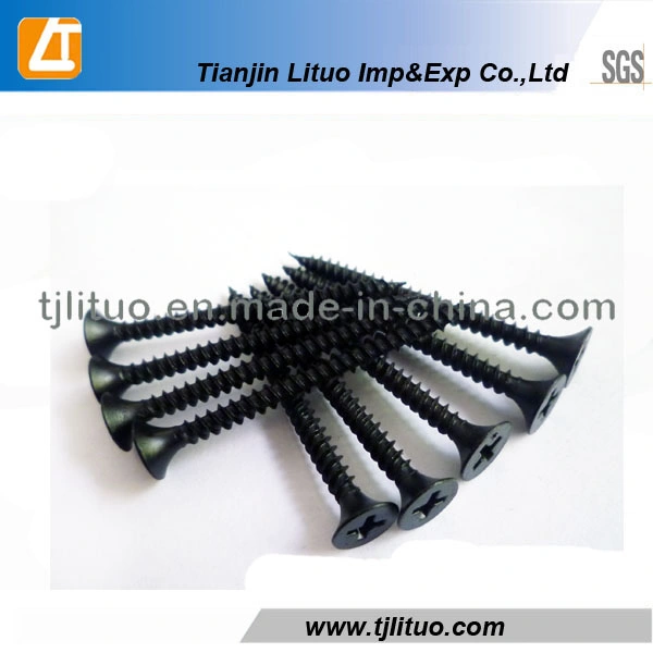 C1022Un eslabón tornillo negro tornillos Drywall