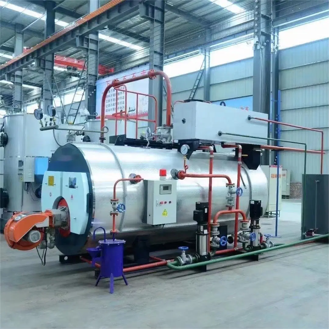China Directly Supplied by The Manufacturer Three-Passes Fire Tube Corrugated Furnace 1000kg 2000kg Natural Gas Diesel Oil Burning Steam Boiler
