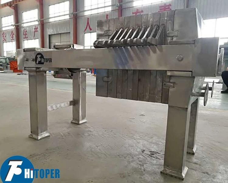 Chemical / Food Use Stainless Steel Coated Small Water Treatment Filtration Use Filter Press