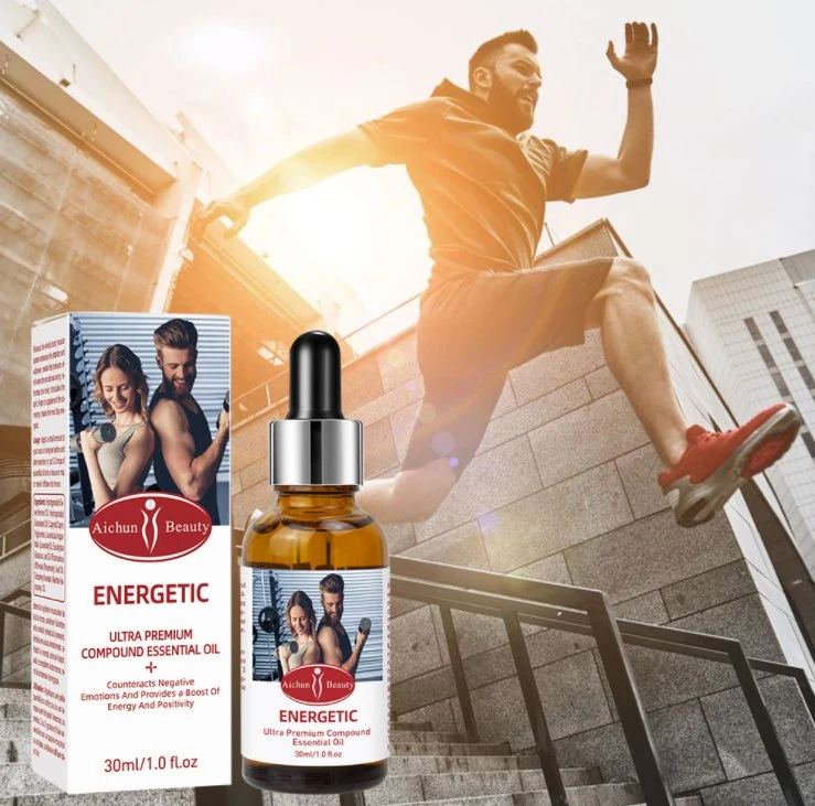 Kostenlose Probe Ultra Premium Compound Energetic Essential Oil Bieten Boost Energie und positive Einstellung