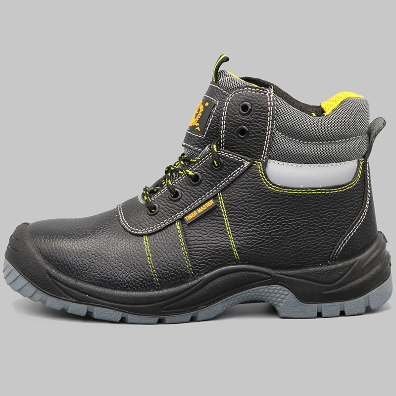 CE S3 Src Oil Water Resistant Anti Slip PU Outsole Safety Shoes Steel Toe Prevent Puncture Antistatic Men Industrial Cow Leather Safety Boots