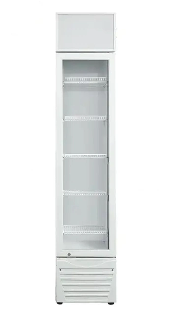 120L Upright Display Ventilated Cooling Cooler with Single Door and 6 Shelves