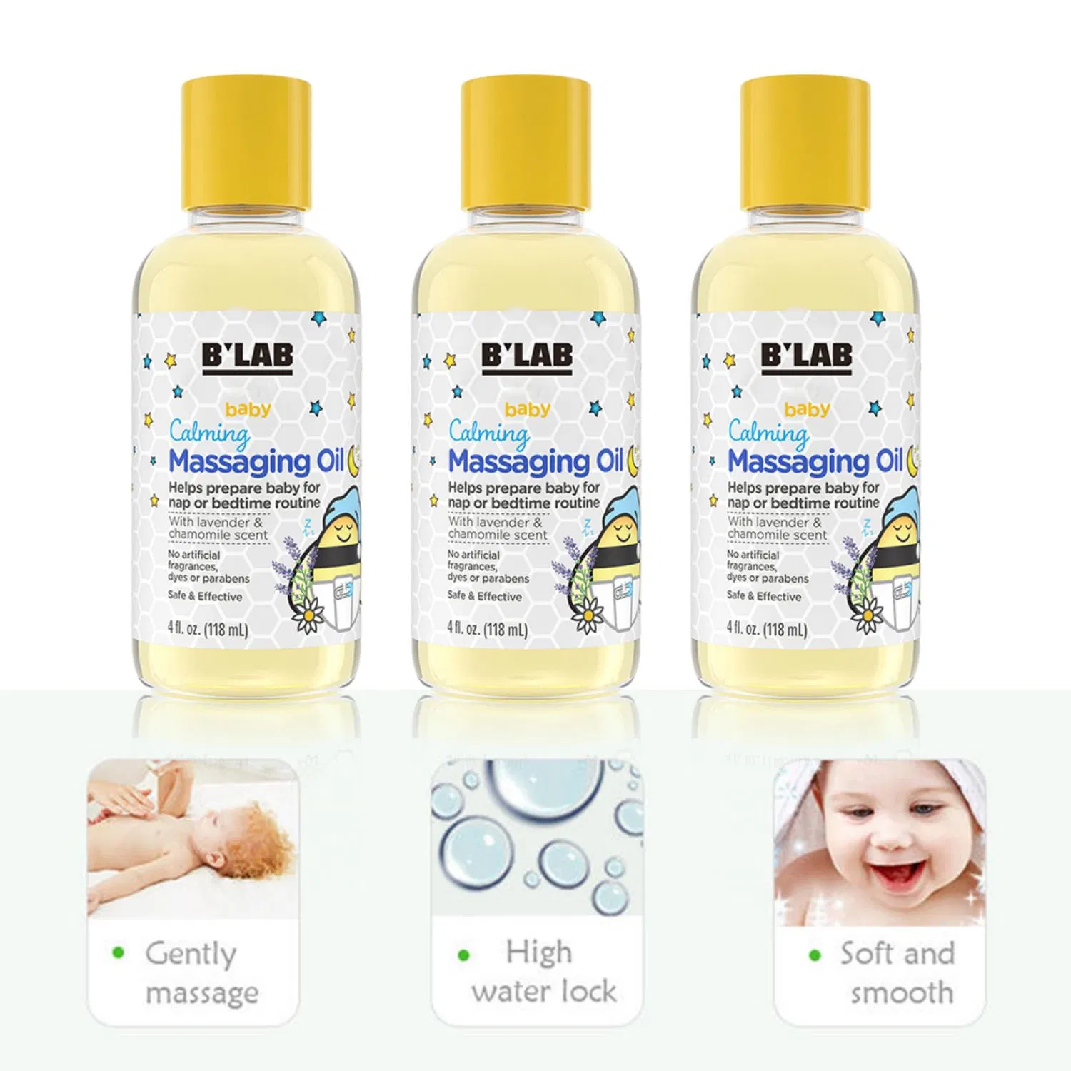 Factory Directly OEM ODM Chamomile and Lavender Baby Calming Massage Oil